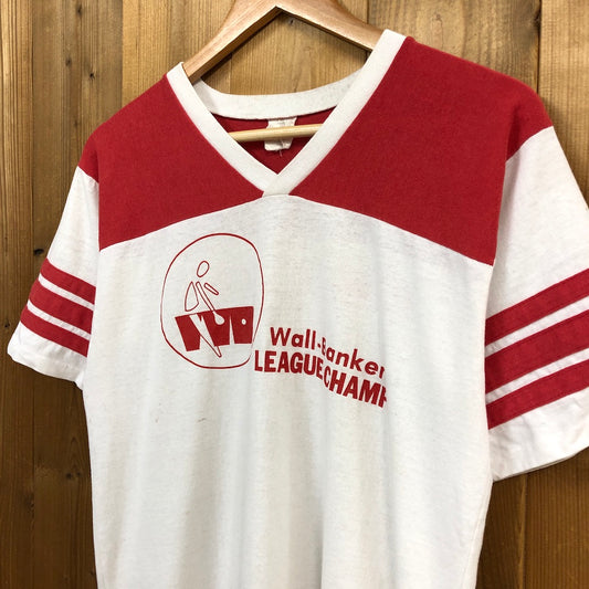 USA製 90s vintage Bantam フットボールTシャツ 半袖 カットソー ビッグプリント バックプリント