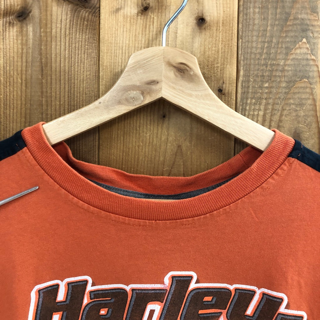 USA製 HARLEY-DAVIDSON ハーレーダビッドソン　ロングTシャツ ロンT プリント