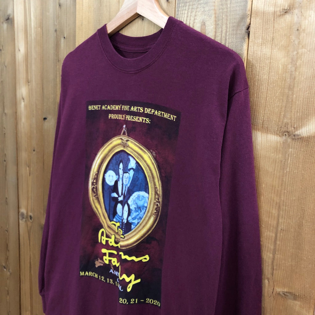 The Addams Family アダムスファミリー 学生演劇 ロングTシャツ ロンT プリント
