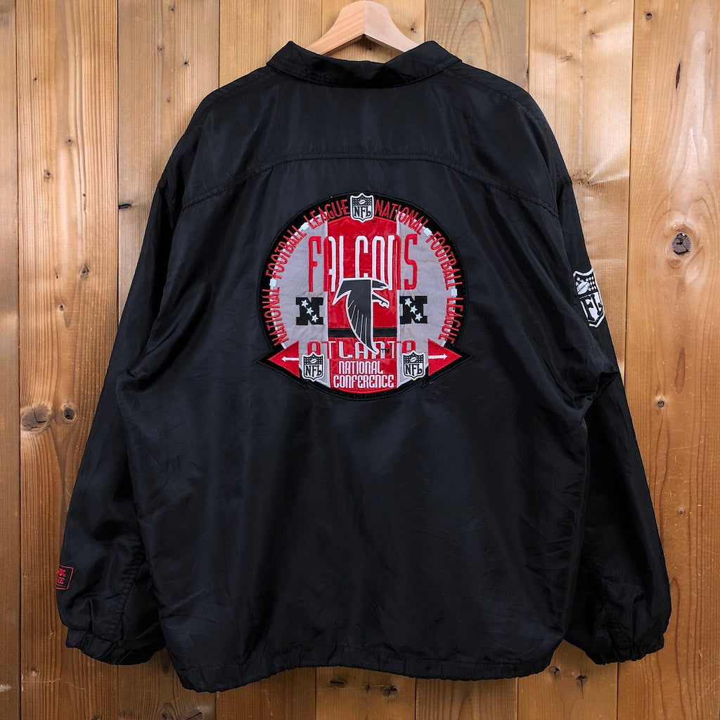 Team NFL CAMPRI TEAMLINE カンプリチームライン ATLNTA FALCONS アトランタファルコンズ ナイロン ジャケット プルオーバー 古着/USED