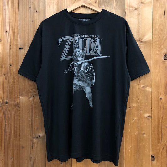 THE LEGEND OF ZELDA ゼルダの伝説 リンク ゲームTシャツ 半袖 カットソー ビッグプリント