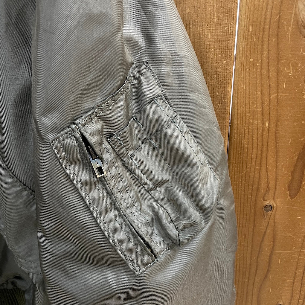 80s vintage U.S.ARMY USAF CWU-36/P フライトジャケット 米軍 ミリタリー ジップアップ フルジップ 軍モノ