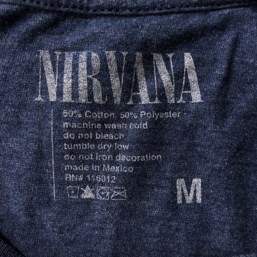 NIRVANA ニルヴァーナ Tシャツ 半袖 カットソー ビッグプリント バンドTシャツ