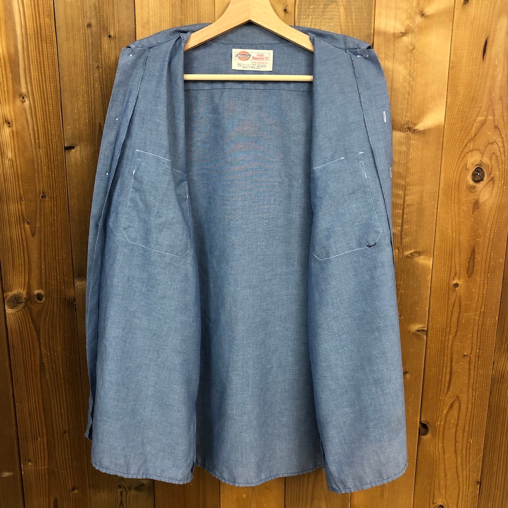 Dickies ディッキーズ 長袖シャツ ワークシャツ ブルー