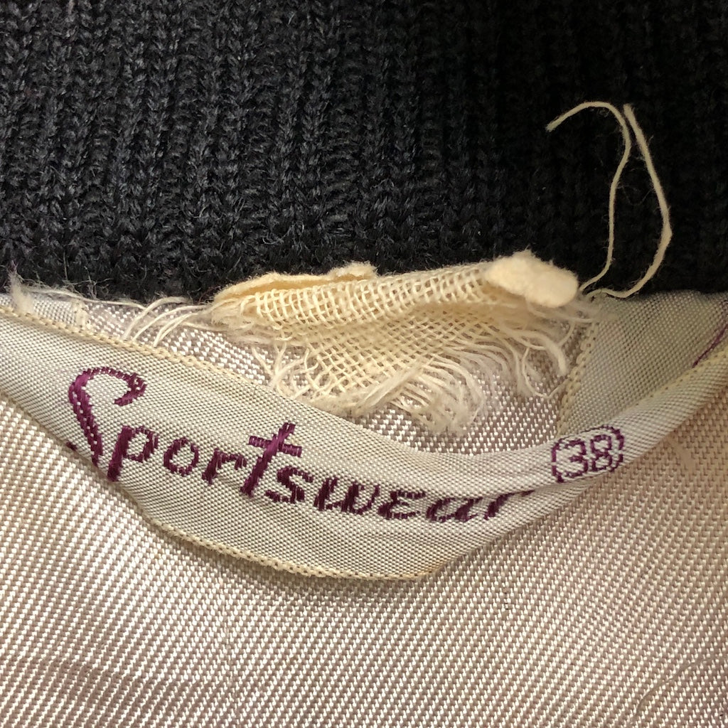 Sportswear スポーツウェア ウールジャケット ジップアップ フルジップ CROWN チェック