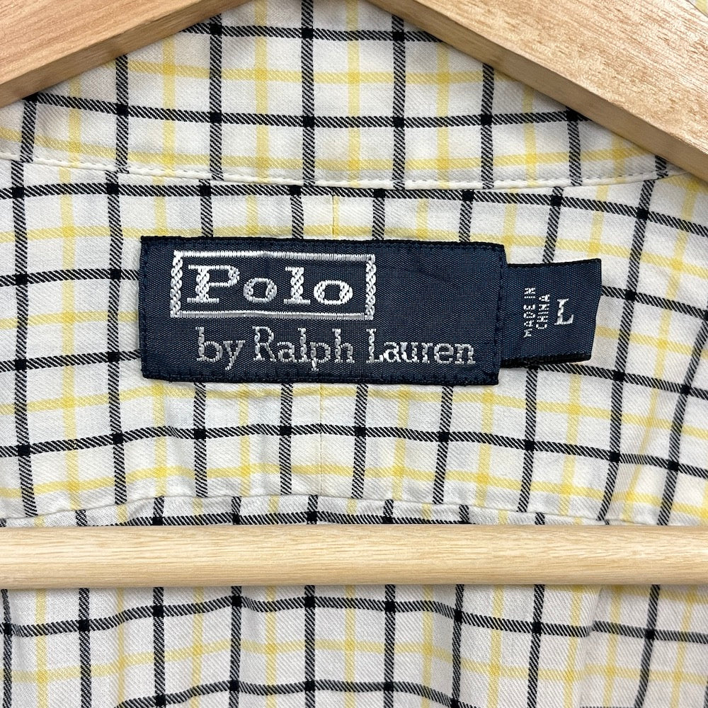 Polo by Ralph Lauren ポロバイラルフローレン 長袖シャツ チェックシャツ イエロー・ブラック チェック柄