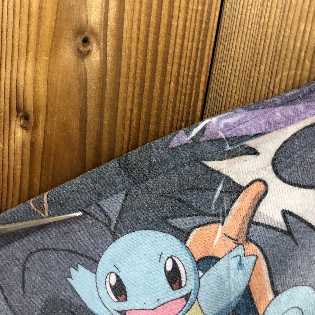 POKEMON ポケモン プリントTシャツ オーバープリント 総柄 半袖 カットソー ポケットモンスター アニメ 2016年