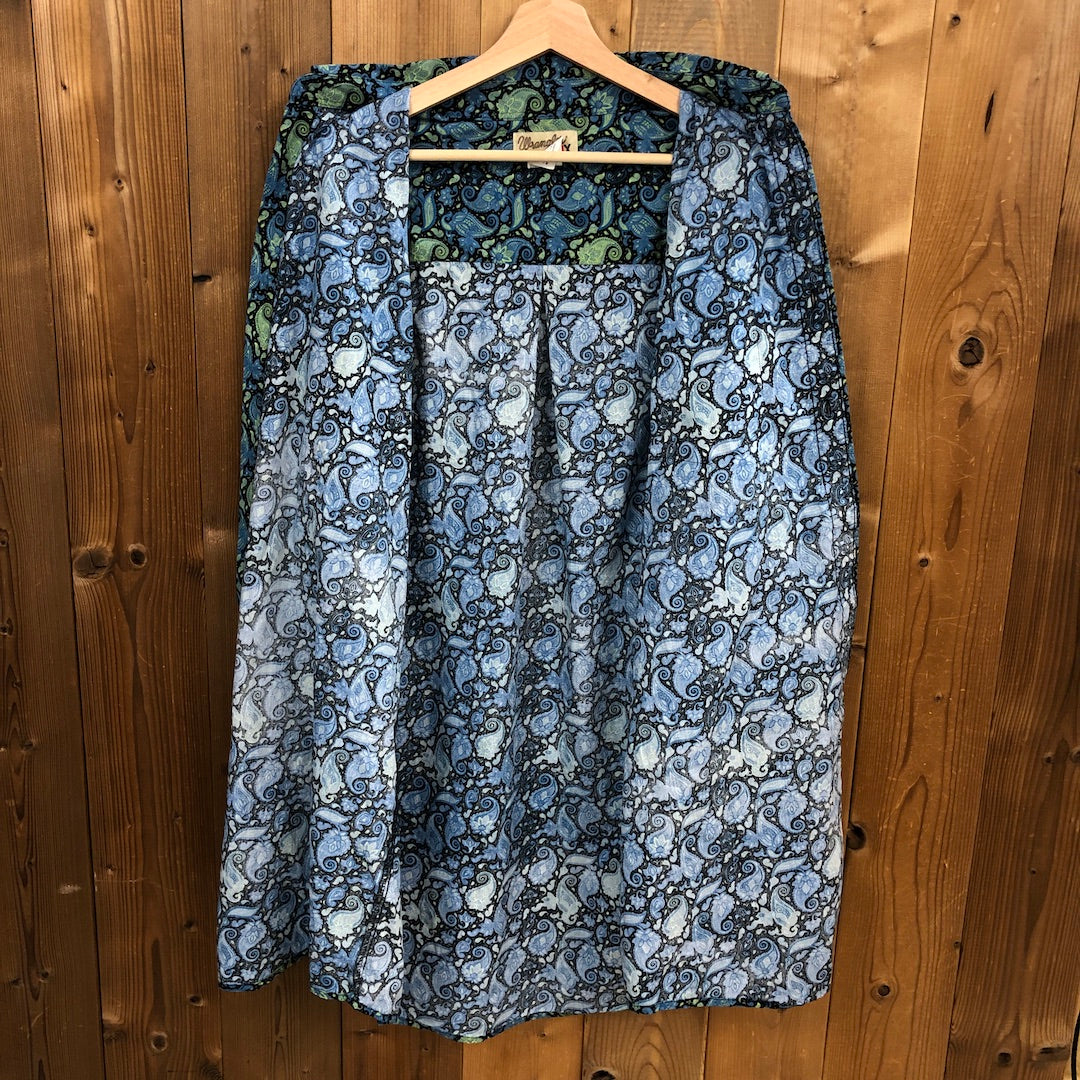 Wrangler ラングラー20X ボタンダウンシャツ BDシャツ ペイズリー 長袖シャツ 柄シャツ