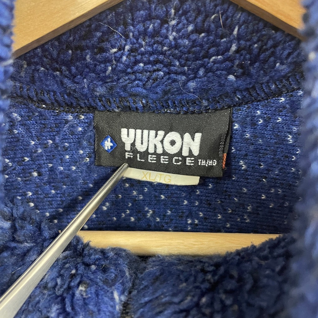 90s vintage カナダ製 YUKON オオカミ 狼 フリーヌ フリース ベスト アニマル