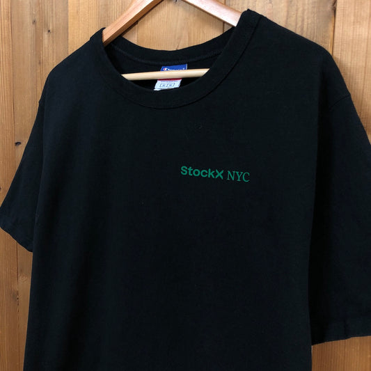 Champion チャンピオン StockX NYC ストックエックス Tシャツ 半袖 カットソー バックプリント