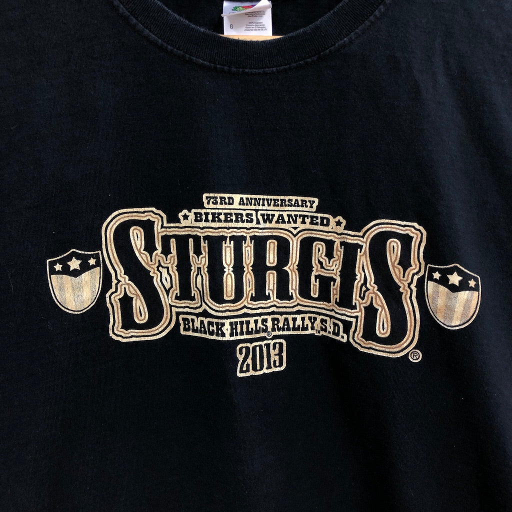 FRUIT OF THE LOOM フルーツオブザルーム STURGIS スタージス プリントTシャツ 半袖 カットソー バイク 2013年