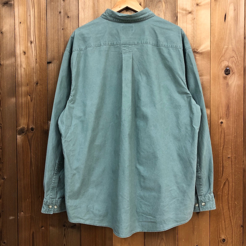 L.L.Bean エルエルビーン 長袖シャツ ダブルポケット グリーン