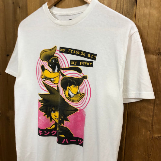 Disney ディズニー KINGDOM HEARTS キングダムハーツ プリントTシャツ 半袖 カットソー