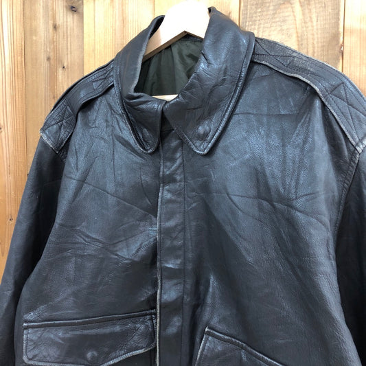 USA製 90s vintage L.L.Bean エルエルビーン TYPE A-2 FLYING TIGER JACKET レザーフライトジャケット