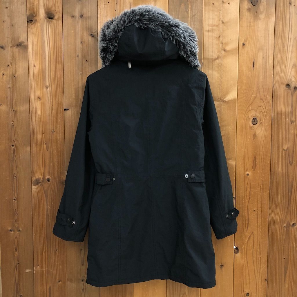 Barbour バブアー HELVELLYN PARKA ヘルヴェリンパーカー ファーコート GORE-TEX ゴアテックス 着脱フーディ ジップアップ レディース36 ブラック