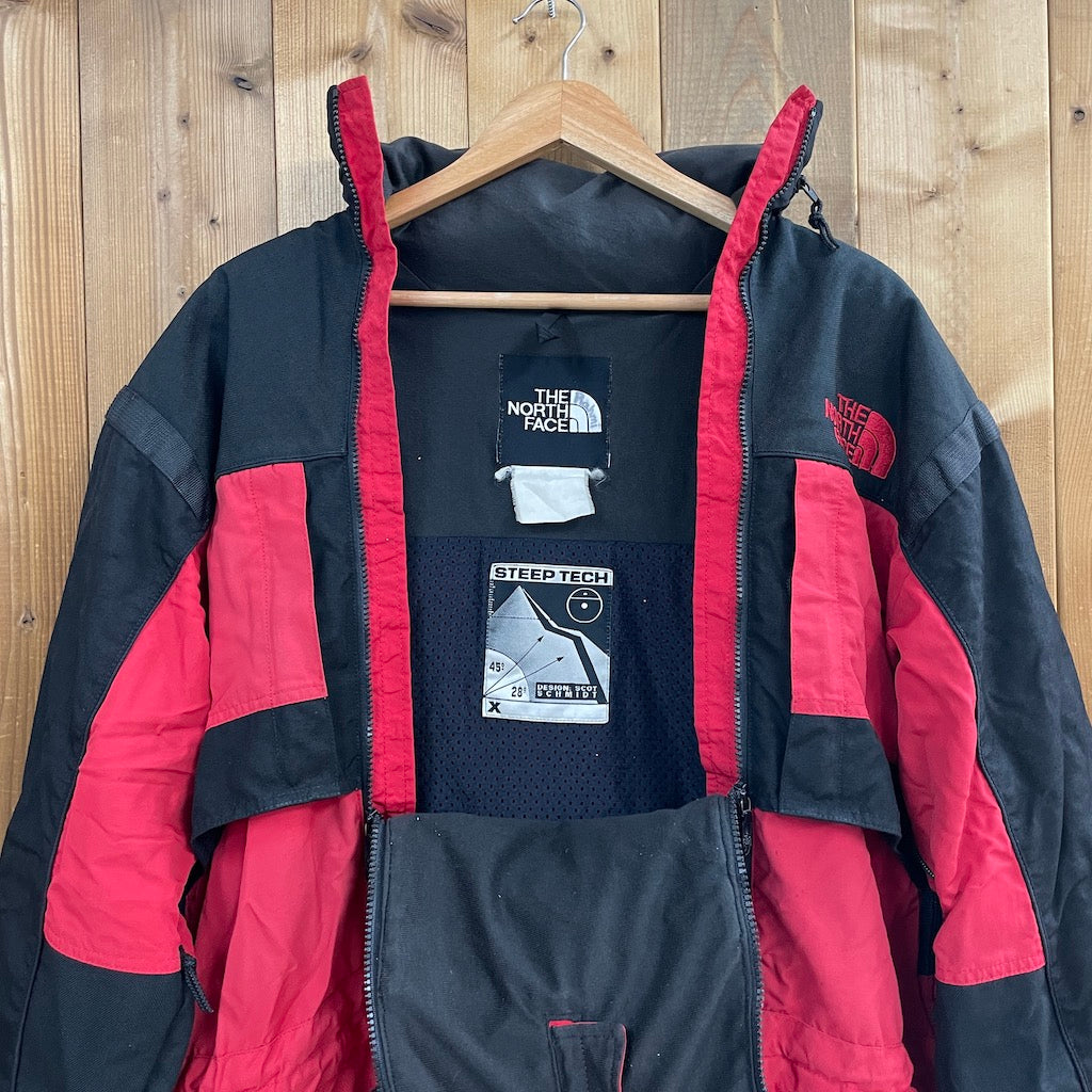 90s vintage THE NORTH FACE ノースフェイス STEEP TECH スティープテック ナイロンジャケット マウンテンパーカー スキーウェア