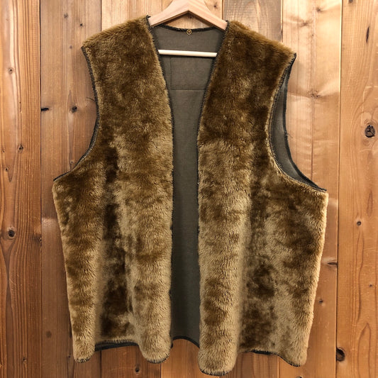 90s vintage イングランド製 Barbour バブアー ライナーベスト アクリルライナー ファー