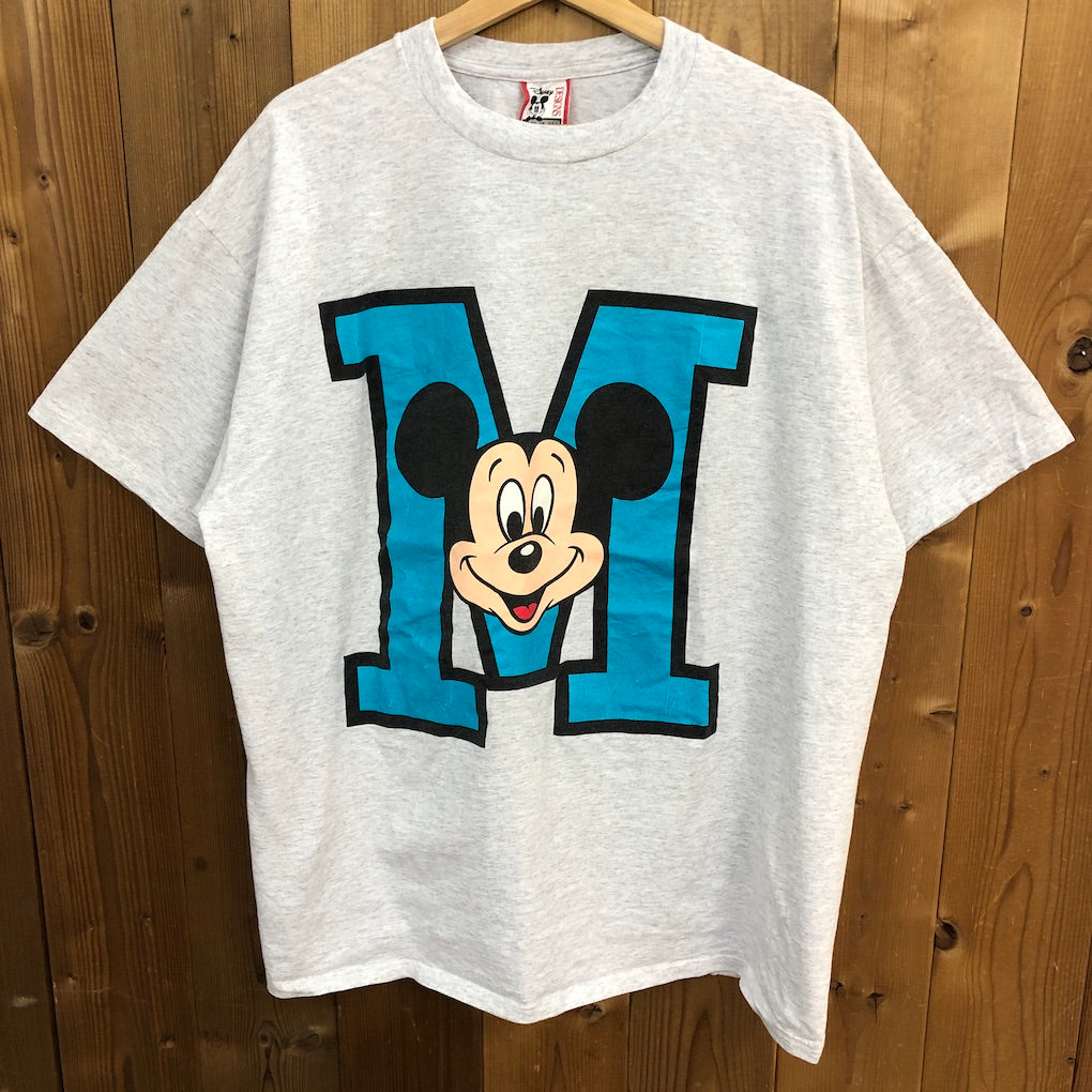 90s vintage USA製 Disney DESIGNS Mickey ディズニー ミッキー プリントTシャツ キャラクター
