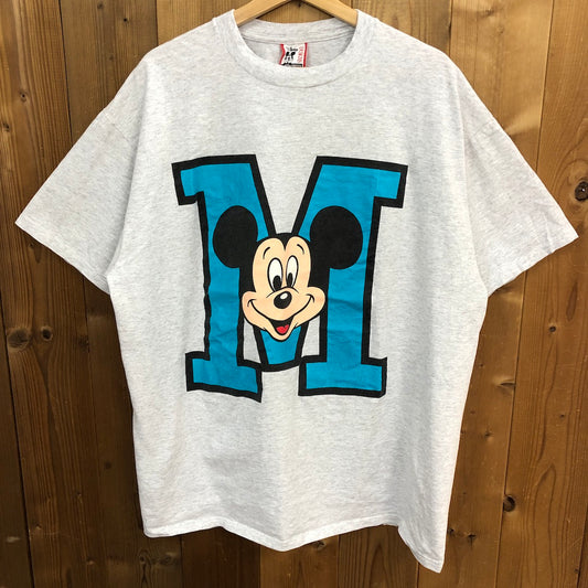 90s vintage USA製 Disney DESIGNS Mickey ディズニー ミッキー プリントTシャツ キャラクター