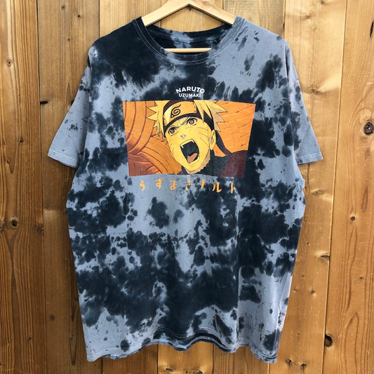 NARUTO 疾風伝 プリントTシャツ タイダイ うずまきナルト アニメT キャラクター コミック