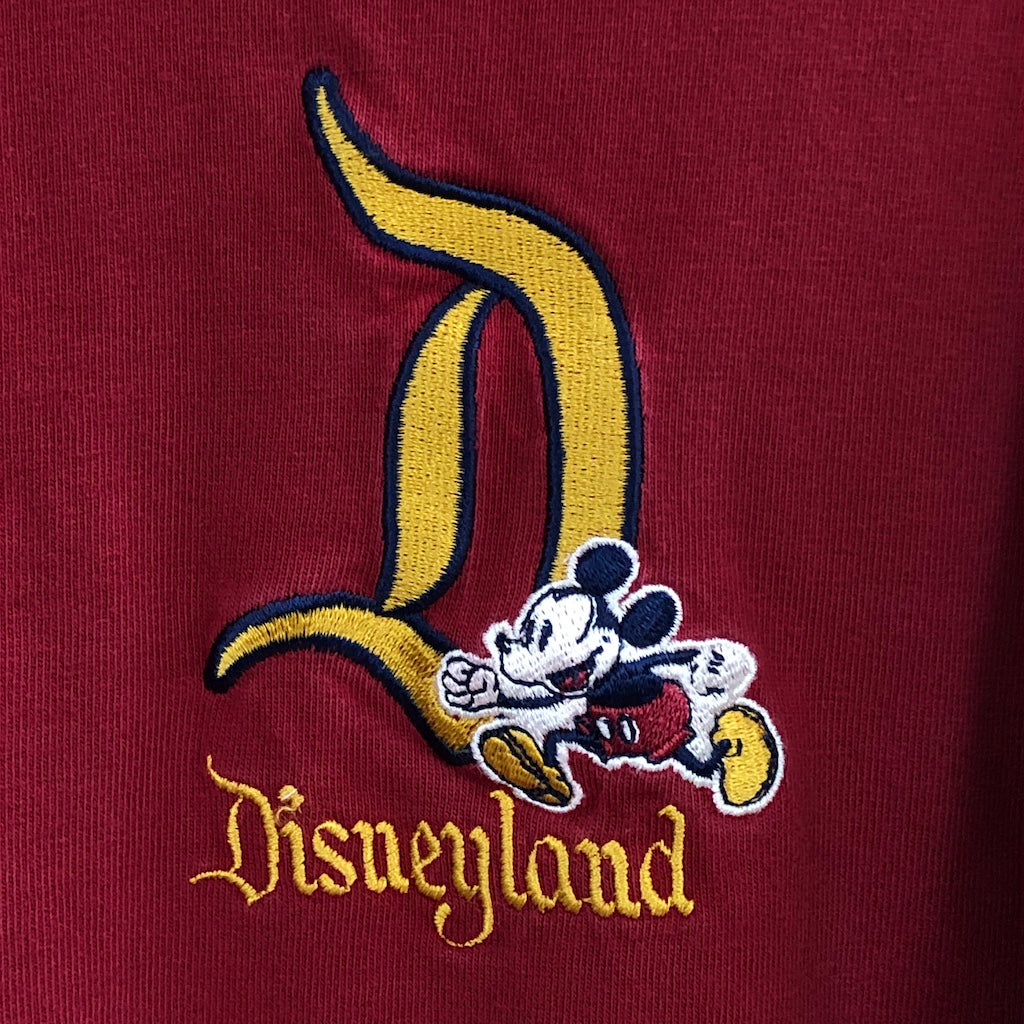 00s vintage Walt Disney World ウォルトディズニーワールド Disneyland ディズニーランド ラガーシャツ 長袖シャツ 刺繍 コットン