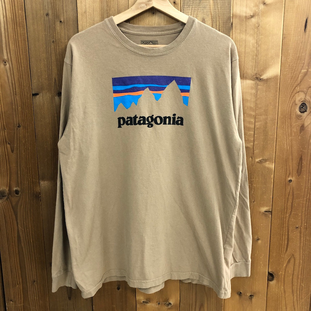 patagonia パタゴニア ロングTシャツ ロンT プリントロゴ