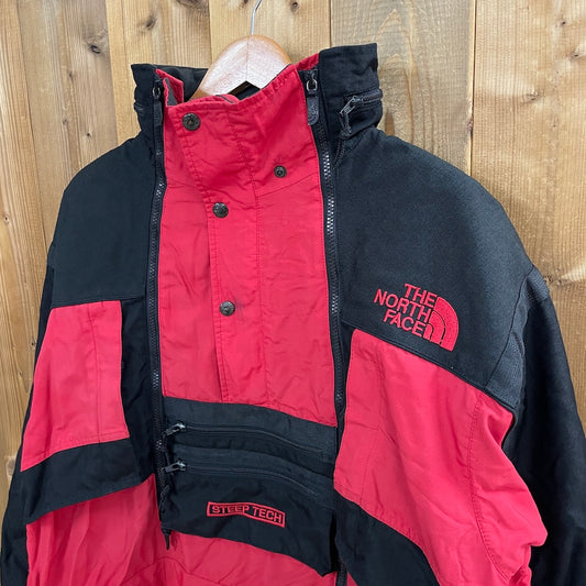 90s vintage THE NORTH FACE ノースフェイス STEEP TECH スティープテック ナイロンジャケット マウンテンパーカー スキーウェア