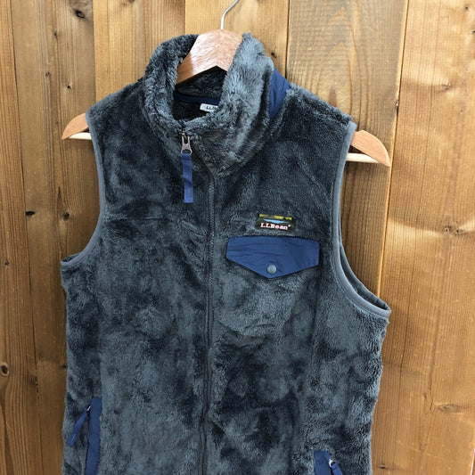 L.L.Bean エルエルビーン フリースベスト パイルボアベスト ジップアップ フルジップ グレー