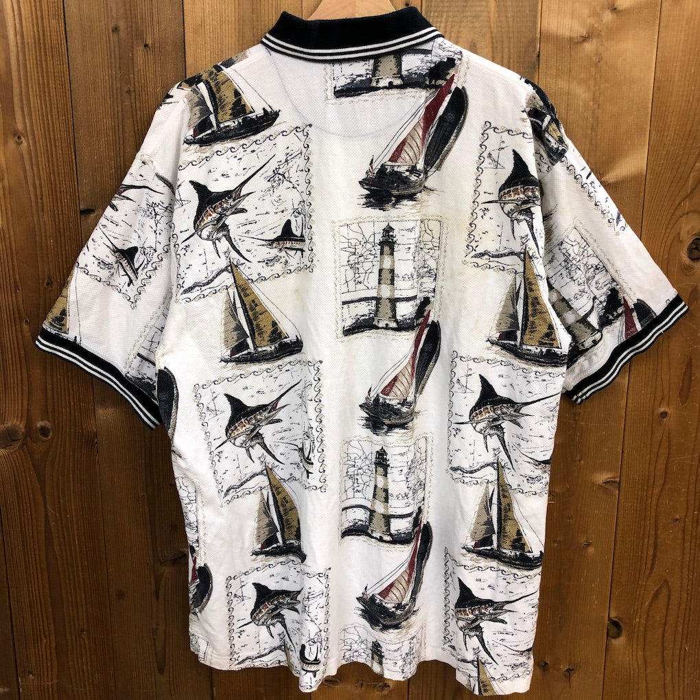BOCA CLASSICS ボカクラシックス ポロシャツ 半袖 フィッシュ