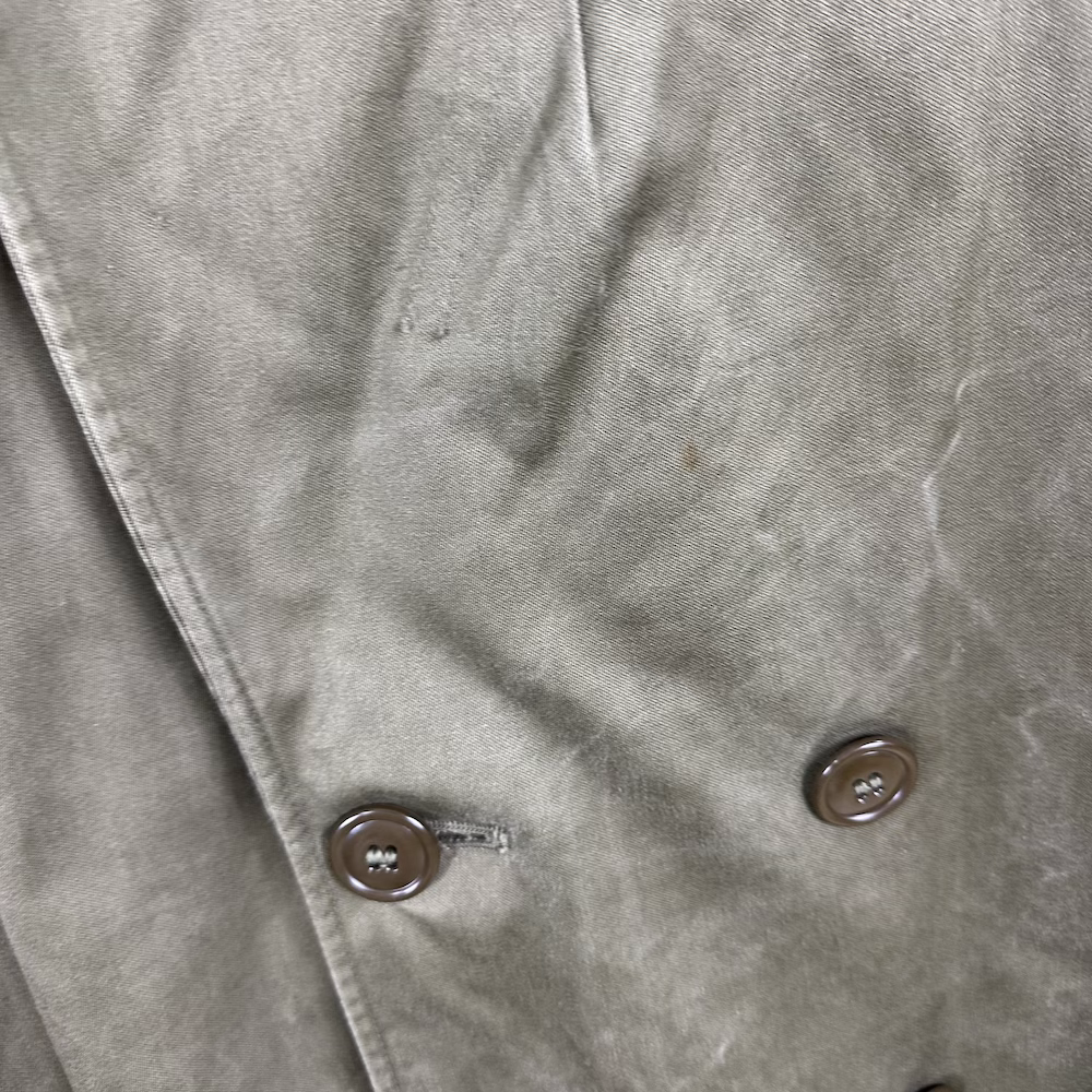 50s vintage U.S.ARMY 米軍 トレンチコート M-R Medium-Regular 1952年製 オーバーコート ウールライナー付き ミリタリージャケット