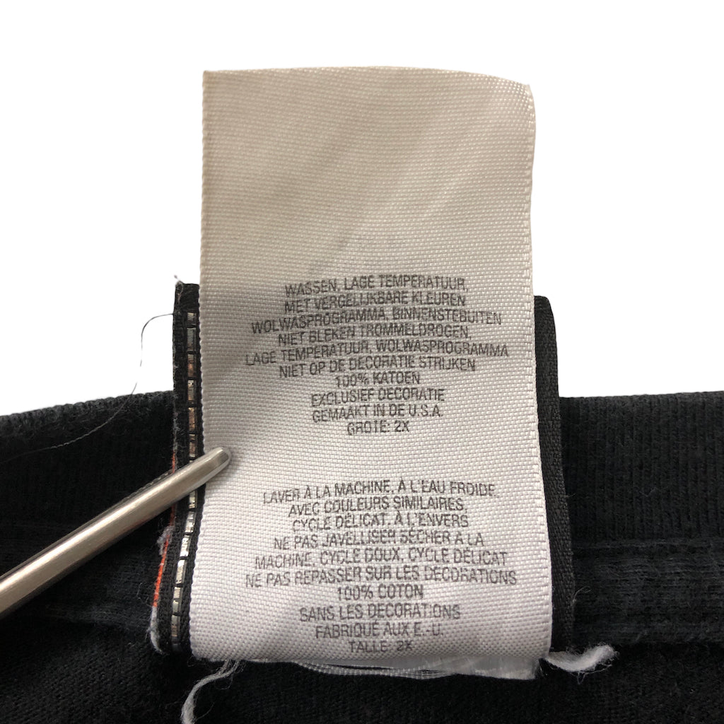 USA製 HARLEY-DAVIDSON ハーレーダヴィッドソン レディース Vネック プリントTシャツ 半袖 カットソー 2012年