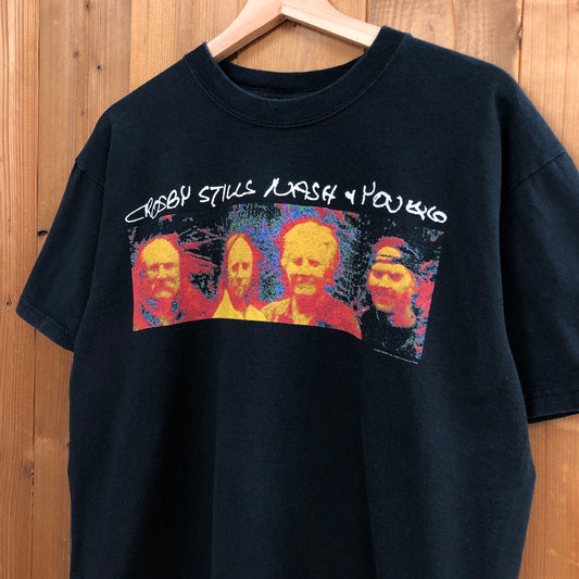 anvil アンヴィル Crosby, Stills, Nash & Young クロススティルスナッシュアンドヤング Tシャツ 半袖 カットソー ビッグプリント バンドTシャツ