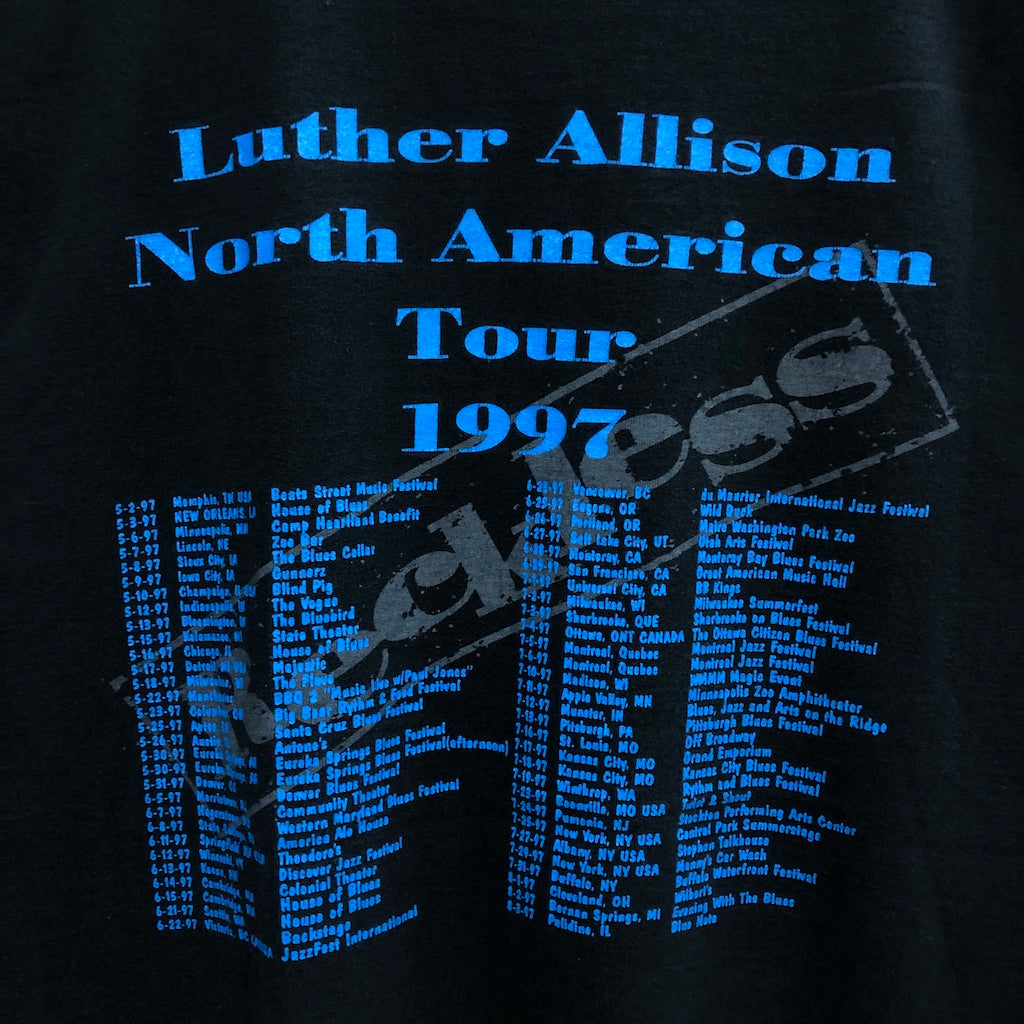 FRUIT OF THE LOOM フルーツオブザルーム Luther Allison ルーサーアリスン プリントTシャツ 半袖 カットソー ツアーT