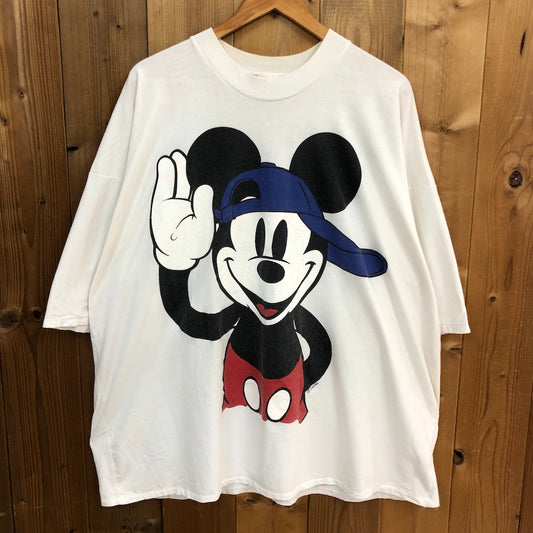 90s vintage Disney ディズニー Mickey&Friends ミッキーアンドフレンズ Mickey ミッキー プリントTシャツ 半袖 カットソー