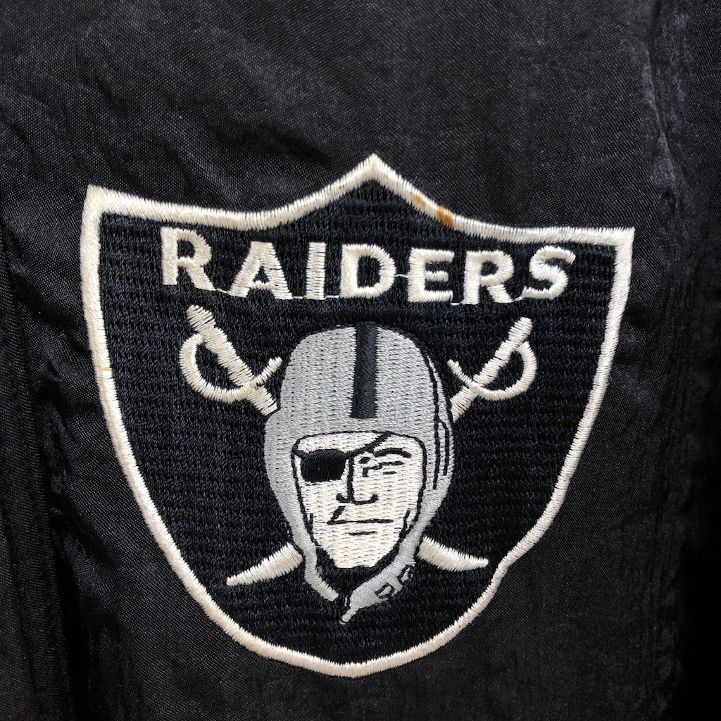 90s vintage RAIDERS レイダース ナイロンジャケット NFL APEX ONE 中綿 ワッペン