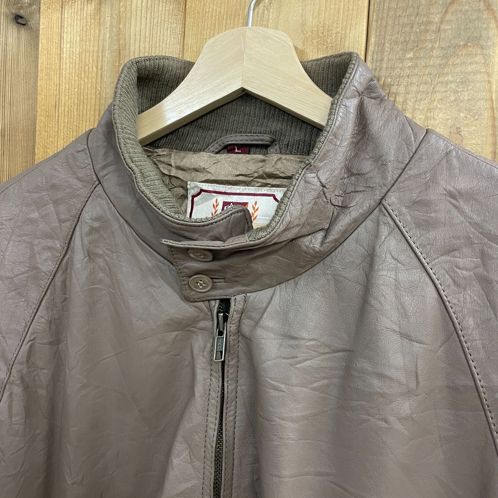 80s 90s BARACUTA G-9 レザー スウィングトップ バラクータ ハリントン Harrington VINTAGE