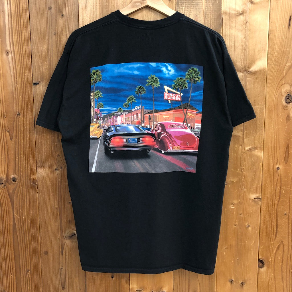IN-N-OUT BURGER インアンドアウトバーガー  California カリフォルニア アドバタイジング プリントTシャツ 半袖 カットソー