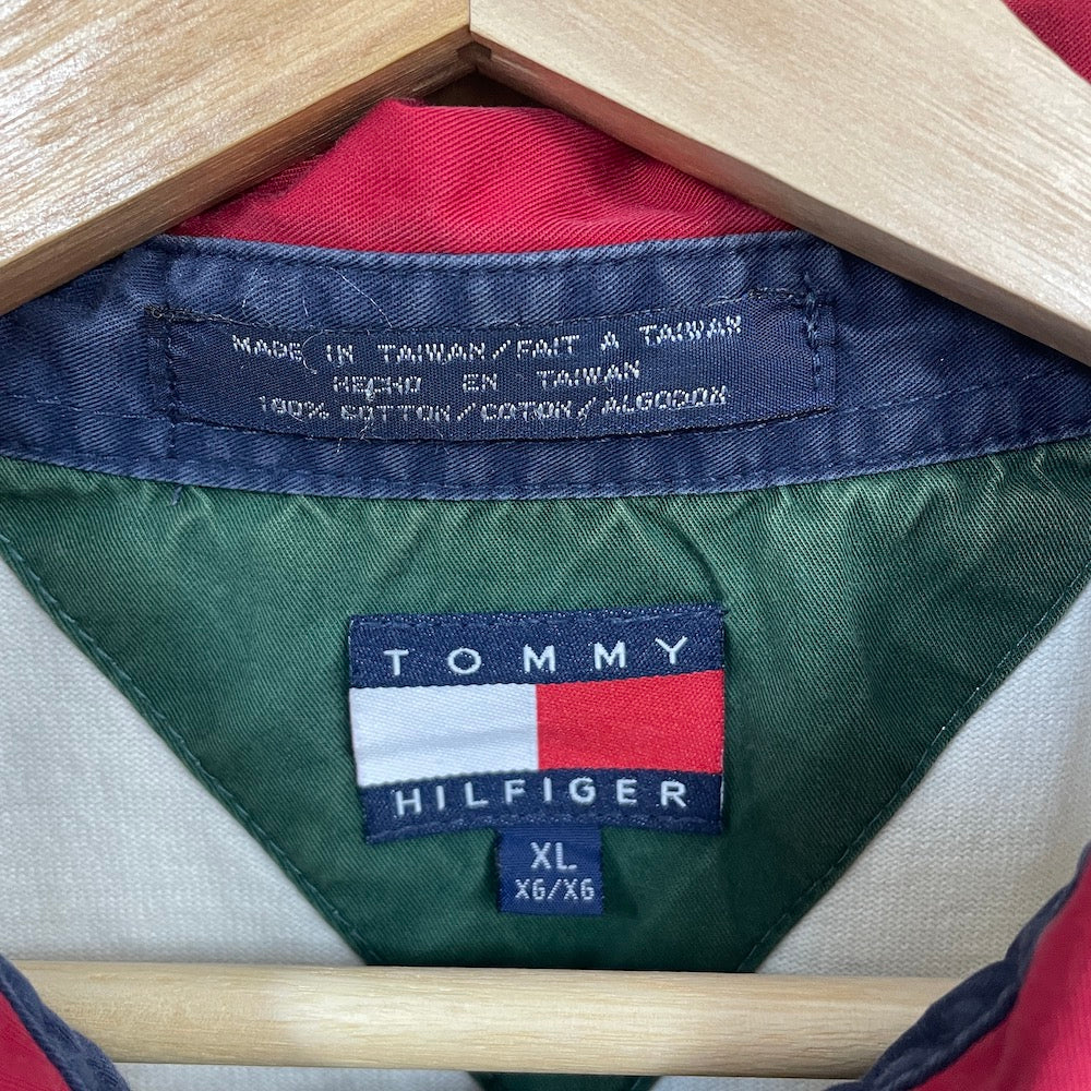 90s vintage TOMMY HILFIGER トミーヒルフィガー SAILING GEAR ラガーシャツ 長袖