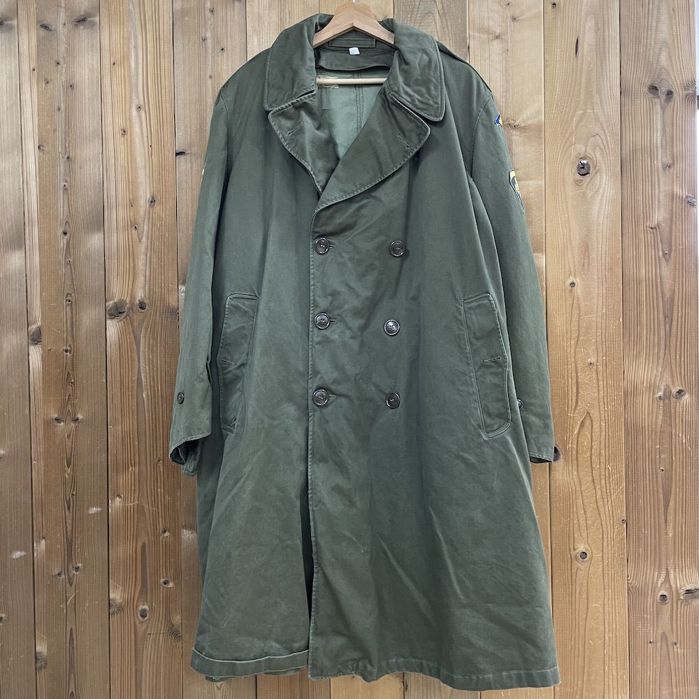 50s vintage U.S.ARMY 米軍 オーバーコート トレンチコート ミリタリー 軍モノ ライナー付き S-L