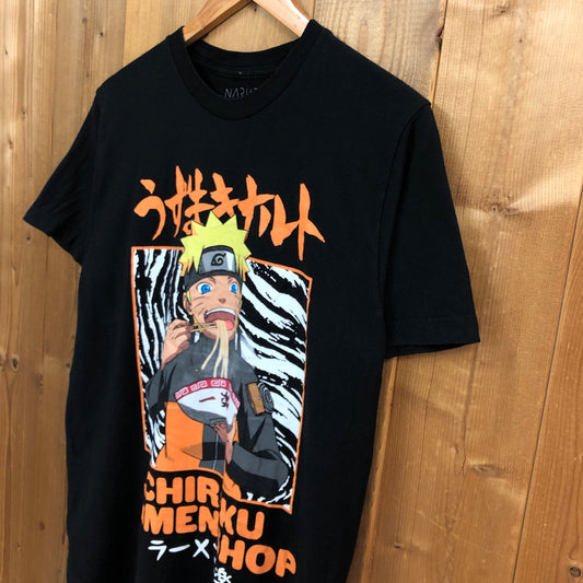 NARUTO うずまきナルト プリントTシャツ 半袖 カットソー ラーメン アニメT 漫画