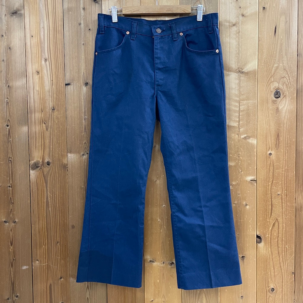 70s vintage USA製 Levi's リーバイス 916 HUSKY 紺タグ ロングパンツ 42TALON ブーツカット W33
