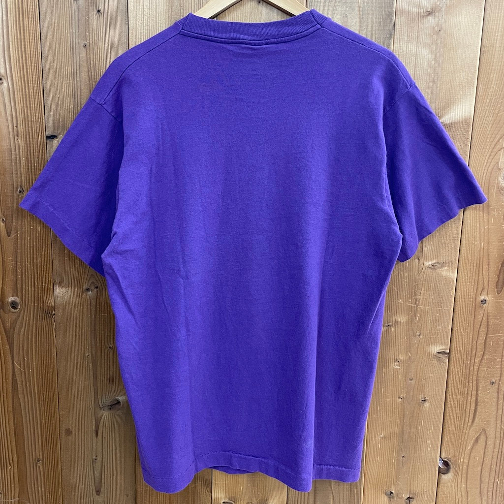 90s vintage USA製 FRUIT OF THE ROOM フルーツオブザルーム Washington Huskies football ワシントンハスキー プリントTシャツ フットボール 半袖