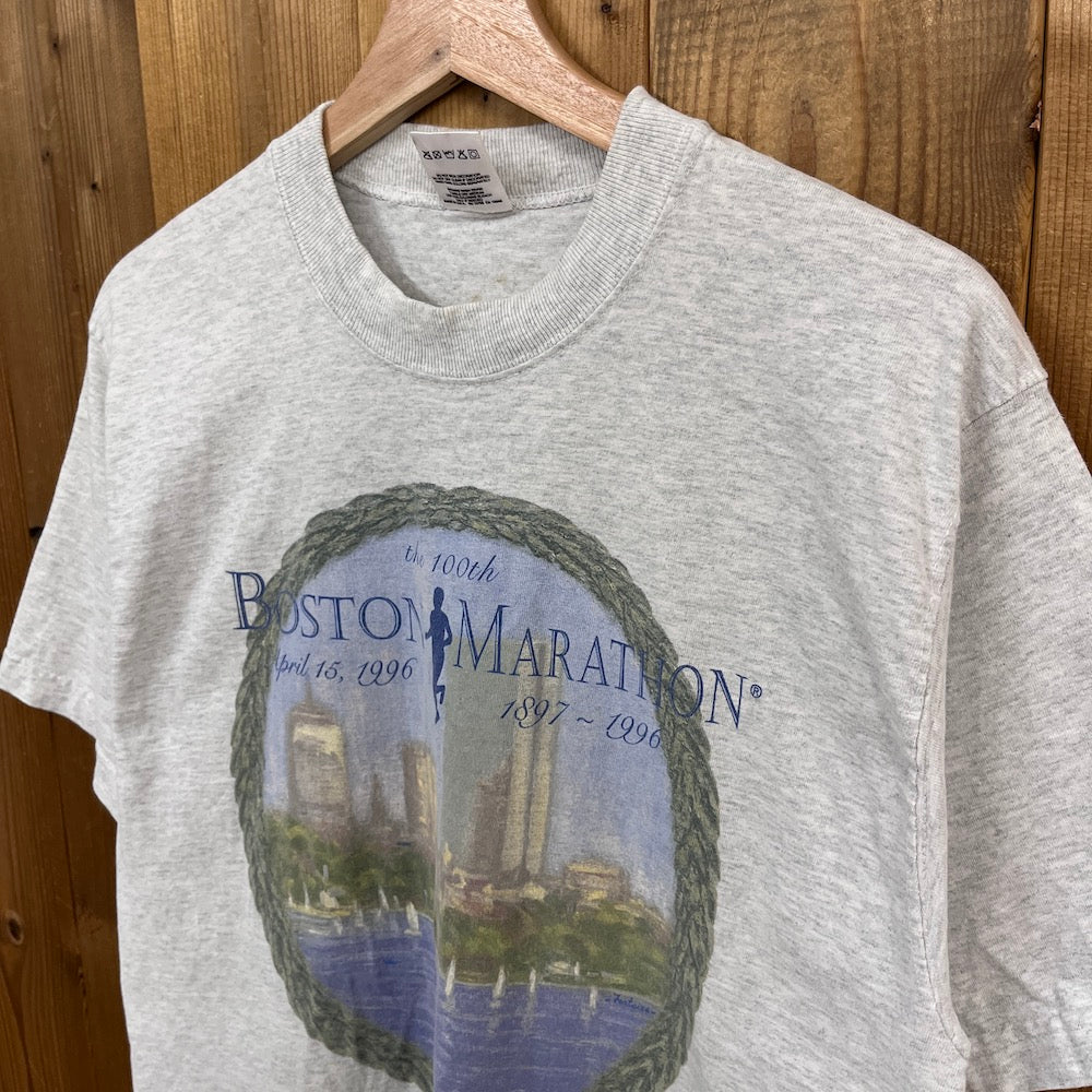 90s vintage USA製 FRUITS OF THE LOOM フルーツオブザルーム LOFTEEZ BOSTON MARATHON ボストン マラソン Tシャツ 半袖