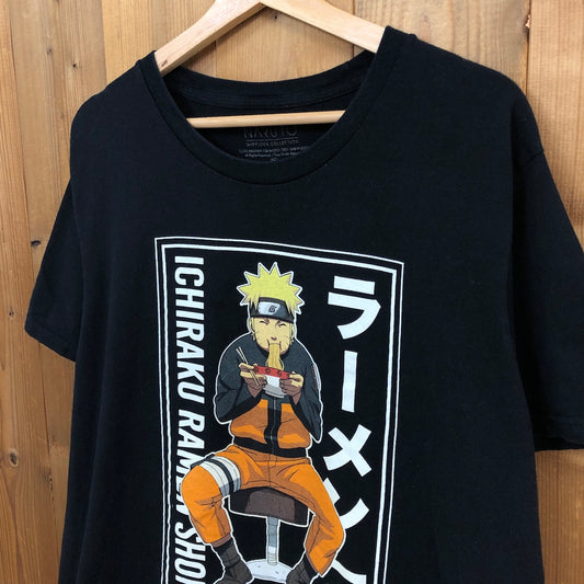 NARUTO疾風伝  ナルト プリントTシャツ 半袖 カットソー ラーメン