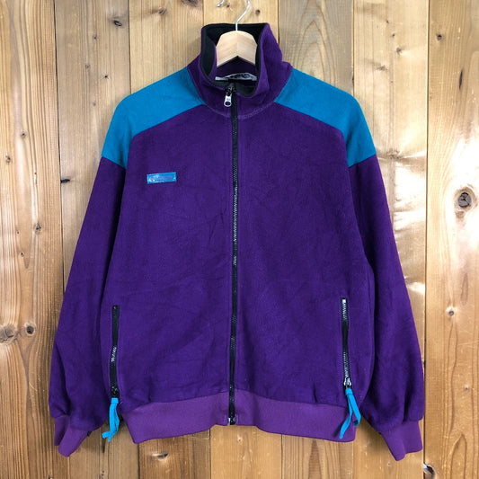 80s vintage USA製 Columbia コロンビア フリースジャケット ジップアップ フルジップ レディースL