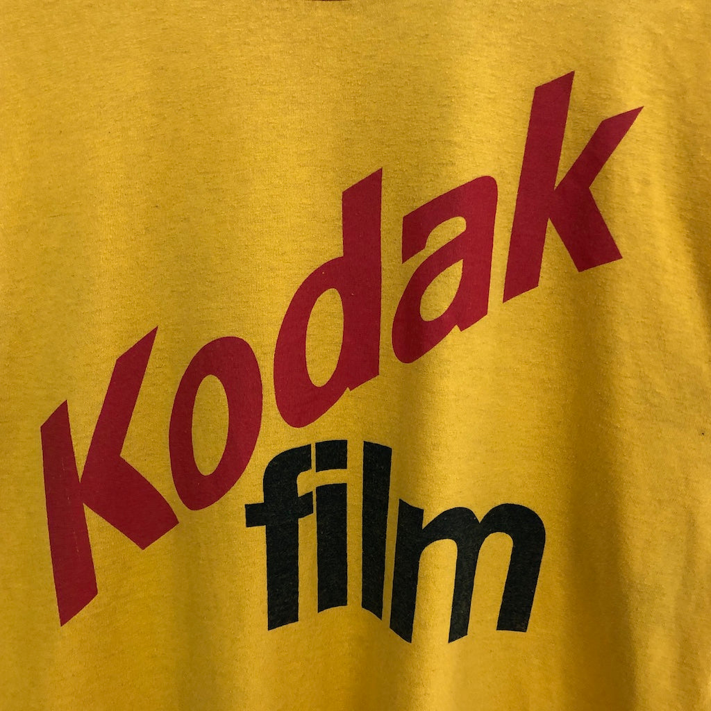 90s vintage USA製 FRUIT OF THE LOOM フルーツオブザルーム Kodak film コダックフィルム プリントTシャツ 半袖 カットソー
