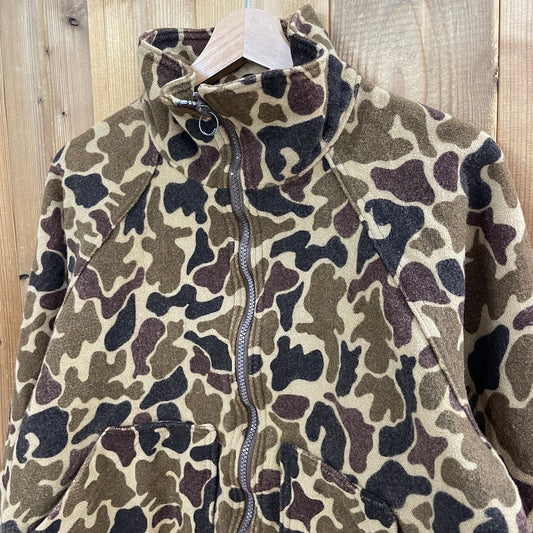 USA製 80s vintage WOOLRICH ウールリッチ ダックハンターカモ ウールジャケット フルジップ ジップアップ