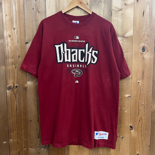 Majestic マジェスティック MLB D-BACKS ダイヤモンド・バックス baseball ベースボール Tシャツ 半袖 カットソー