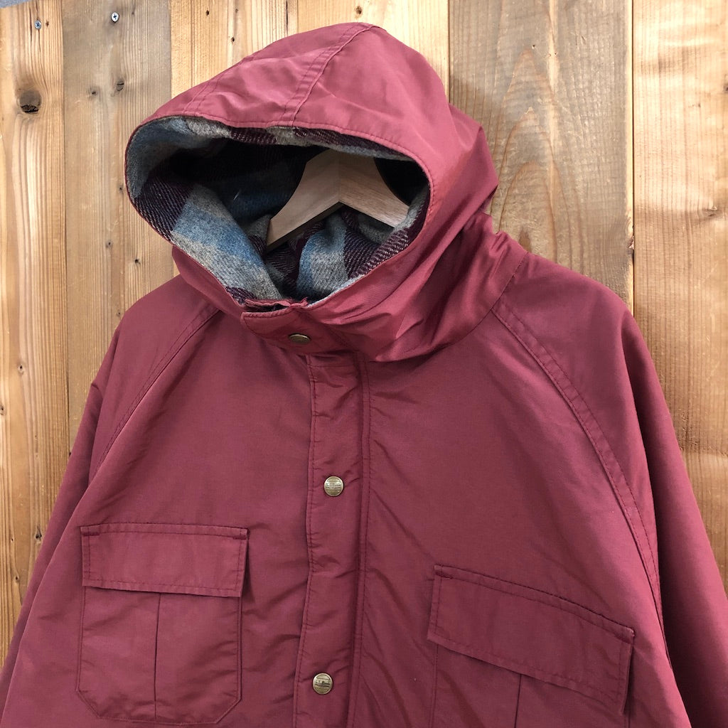 USA製 80s vintage L.L.Bean Woolrich ダブルネーム マウンテンパーカー ナイロンジャケット 裏地ウール