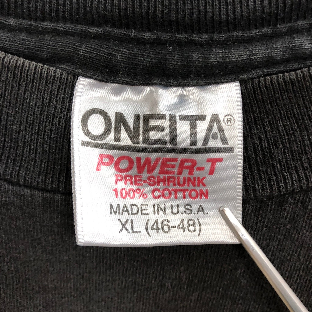 USA製 ONEITA Tシャツ 半袖 カットソー ウルフTシャツ アニマルTシャツ ビッグプリント